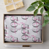 50 en fabulous 50ste verjaardag levendig roze tissuepapier (Geschenk)