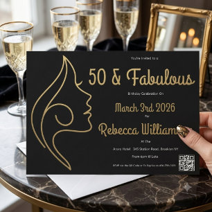 50 en Fabulous   50ste verpartij Kaart