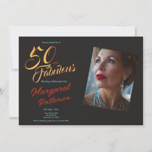 50 en Fabulous 50ste verpartij Kaart