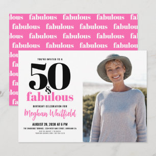 50 en Fabulous 50ste verpartij Kaart