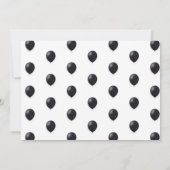 50 en Fabulous 50th Birthday Party Kaart (Achterkant)