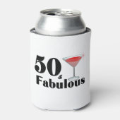50 en Fabulous 50th Birthday - persoonlijk Blikjeskoeler (Blikje Voorkant)