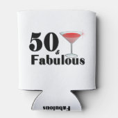 50 en Fabulous 50th Birthday - persoonlijk Blikjeskoeler (Achterkant)