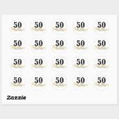 50 en Fabulous 50th Birthday Stickers (Vel)