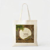 50 en Fabulous 50th Cruise Leopard Print Tote Bag (Voorkant)