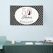 50 en Fabulous Aangepaste 50e verjaardag Spandoek (Beurs)