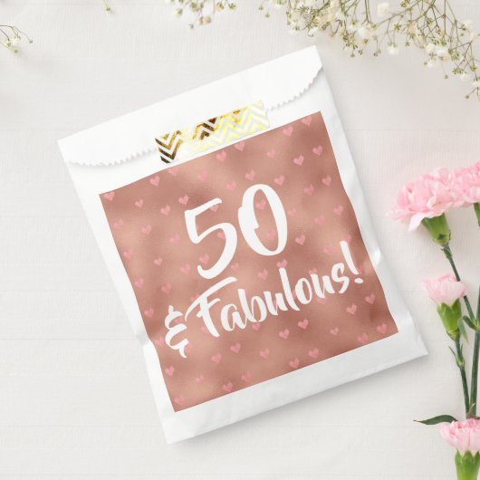 50 en Fabulous Birthday Bedankzakje (Gezegeld)