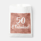 50 en Fabulous Birthday Bedankzakje (Voorkant)