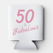 50 en Fabulous Birthday Foam Koelbox Blikjeskoeler (Achterkant)