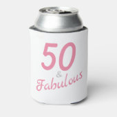 50 en Fabulous Birthday Foam Koelbox Blikjeskoeler (Blikje Achterkant)