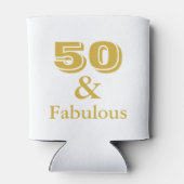 50 en Fabulous Birthday Gift Koelbox Blikjeskoeler (Achterkant)