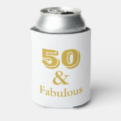 50 en Fabulous Birthday Gift Koelbox Blikjeskoeler (Blikje Achterkant)