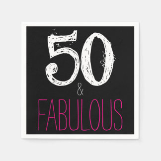 50 en Fabulous Birthday Party Paper Napkins Servetten
