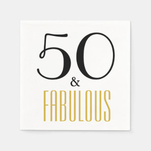 50 en Fabulous Birthday Party Paper Napkins Servetten