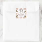 50 en Fabulous Birthday Party Sticker (Tas)