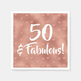 50 en Fabulous Birthday Servet