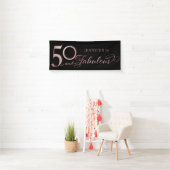 50 en Fabulous Birthday Spandoek (Insitu)