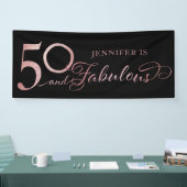 50 en Fabulous Birthday Spandoek (Beurs)