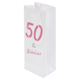 50 en Fabulous Birthday Wijn Cadeautas