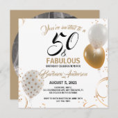 50 en Fabulous Black Gold Party (Voorkant / Achterkant)