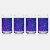 50 En Fabulous Blauw Glitter Verjaardagscadeau Set Blikvorm Glas (Rechts)