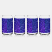 50 En Fabulous Blauw Glitter Verjaardagscadeau Set Blikvorm Glas (Links)