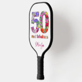 50 en fabulous bloemenverjaardag pickle ball paddl pickleball paddle (Links)