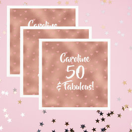 50 en Fabulous Custom Birthday Servet