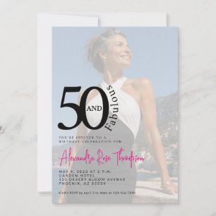 50 en Fabulous Foto 50ste verpartij Kaart