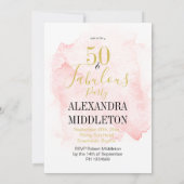 50 en Fabulous French Chic Perfume Monogram Kaart (Achterkant)