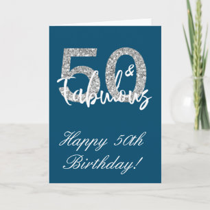 50 en Fabulous Gefeliciteerd 50e verjaardag Kaart