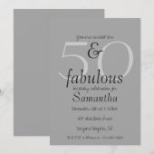 50 en Fabulous Kaart (Voorkant / Achterkant)