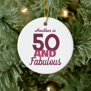 50 en Fabulous Keramisch Ornament