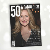 50 en Fabulous Magazine Hoesje 50ste verjaardag Kaart