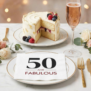50 En Fabulous Moderne Kersenwijn Verjaardagszin Servet