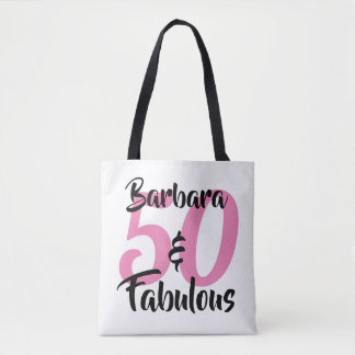 50 en Fabulous Personalized Birthday Party Draagtas