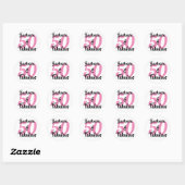 50 en Fabulous Personalized Birthday Party Ronde Sticker (Vel)