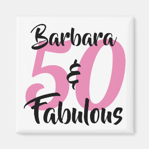 50 En Fabulous Persoonlijke Naam Verjaardag Roze Magneet