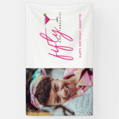 50 en Fabulous Photo Birthday Party Spandoek (Verticaal)