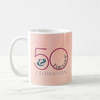 50 en Fabulous Pink Birthday Party Keepomwille Koffiemok