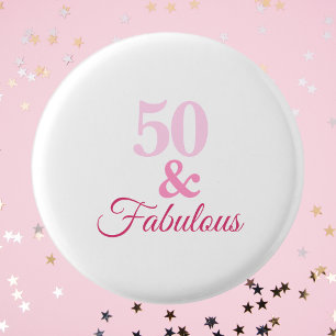50 en Fabulous Pink Button