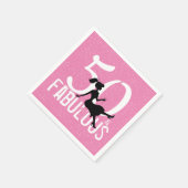 50 en Fabulous Pink Custom Servet (Hoek)