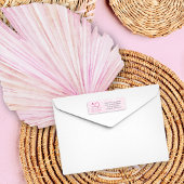 50 en Fabulous Pink Retro  Typografie Etiket