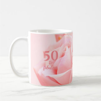 50 en Fabulous Pink Rose Photography | Koffie-Mok Koffiemok