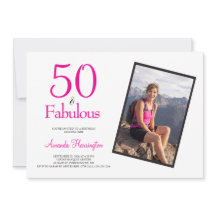 50 en Fabulous Roze 50ste Verjaardagsfeestje