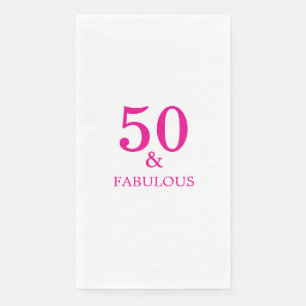50 En Fabulous Roze Verjaardagsfeestje 2026 Servet