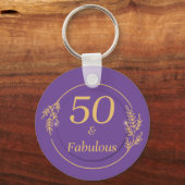 50 en Fabulous Sleutelhanger (Achterkant)