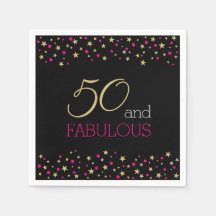 50 en Fabulous Stars en Hot Pink Confetti Stippen