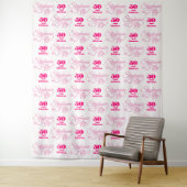 50 en Fabulous Step and Repat Party Backdrop Wandkleed (In situ)