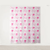 50 en Fabulous Step en Repeat Party Achtergrond Wandkleed (Voorkant)